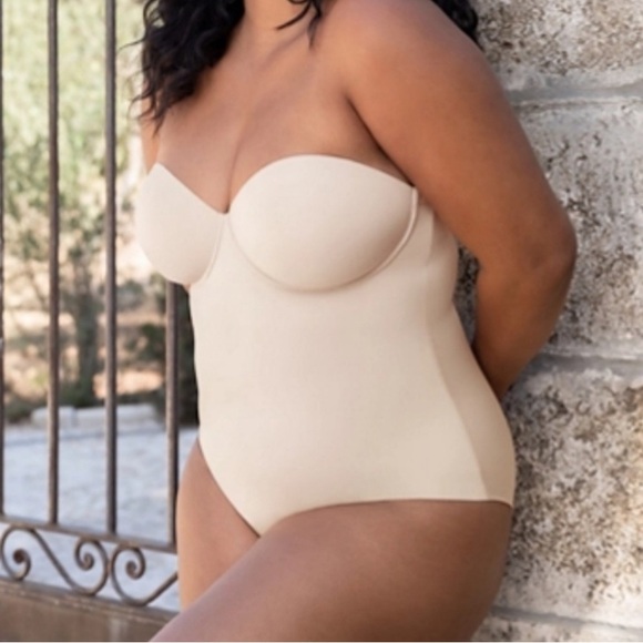 Wacoal Other - Wacoal Red Carpet Nude Strapless Shaping Body Briefer Size 34C